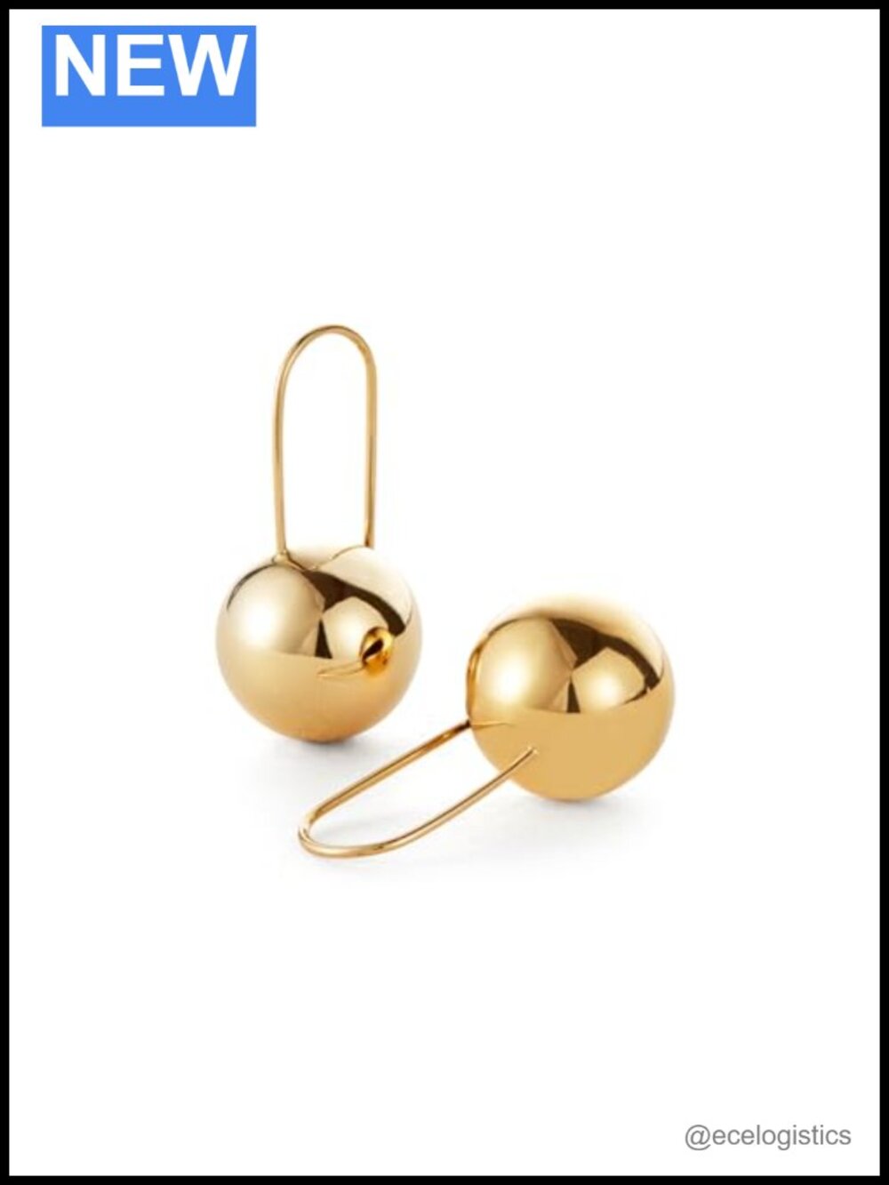 Platinum-Dipped Brass Drop & Dangle Earrings Push Back